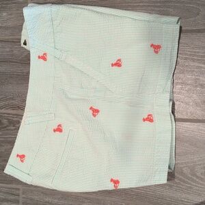 J. Crew Lobster Green/White Seersucker Shorts with Red Lobster 🦞💚🦞💚🦞💚🦞